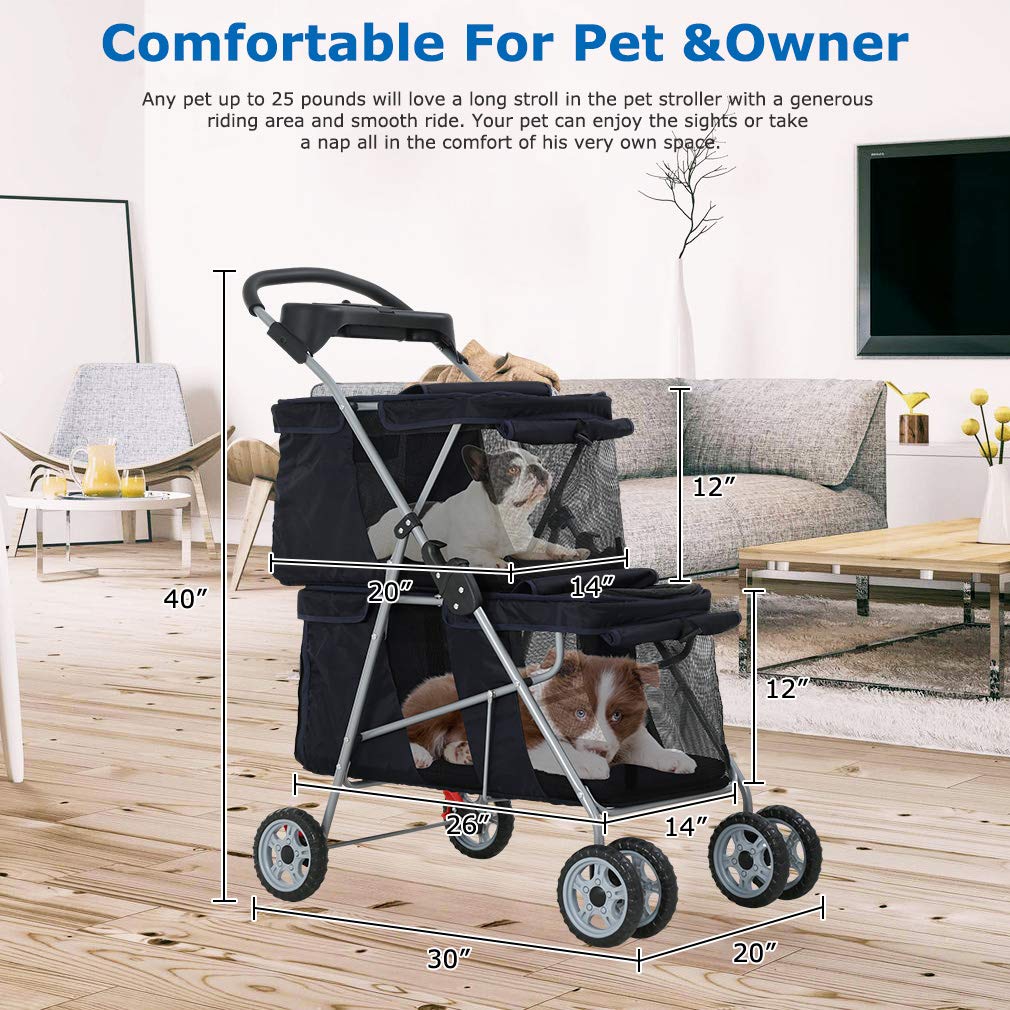 Foto 7 | Bolsa De Transporte Bestpet Stroller Para Perros Y Gatos, Para Niños Pequeños, Talla M - Venta Internacional.