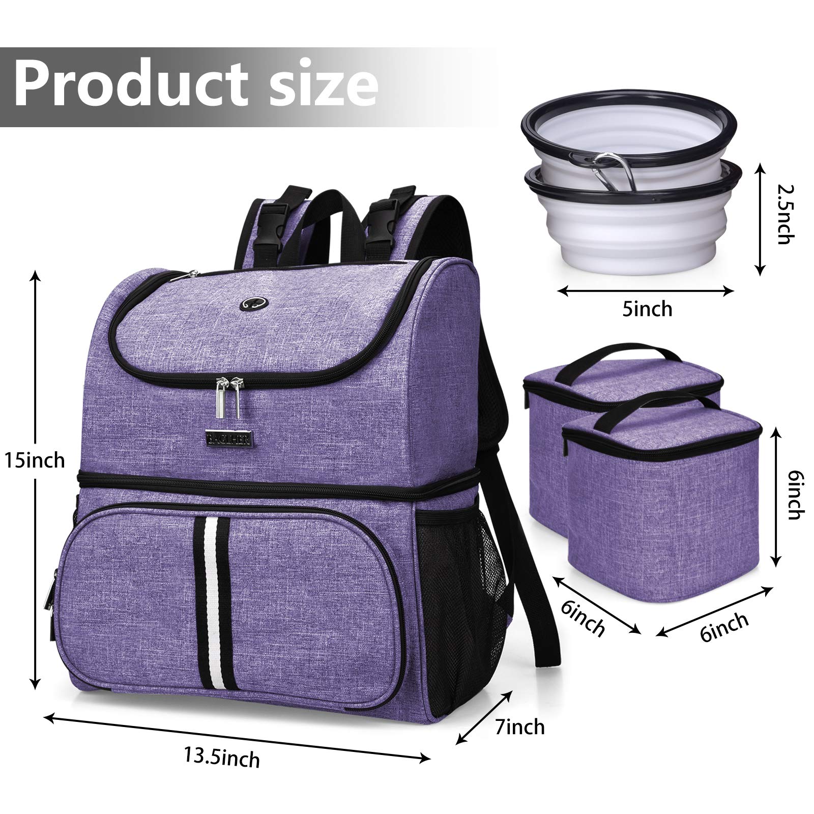 Foto 5 pulgar | Bolsa De Viaje Para Mascotas Baglher Mochila De Doble Capa Para Mascotas Pequeñas - Venta Internacional.