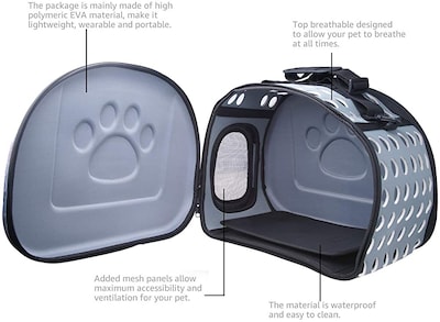 Foto 4 | Bolsa De Transporte Para Mascotas Jieyou Para Perros, Gatos Y Conejos De Hasta 8 Kg (rosa) - Venta Internacional.