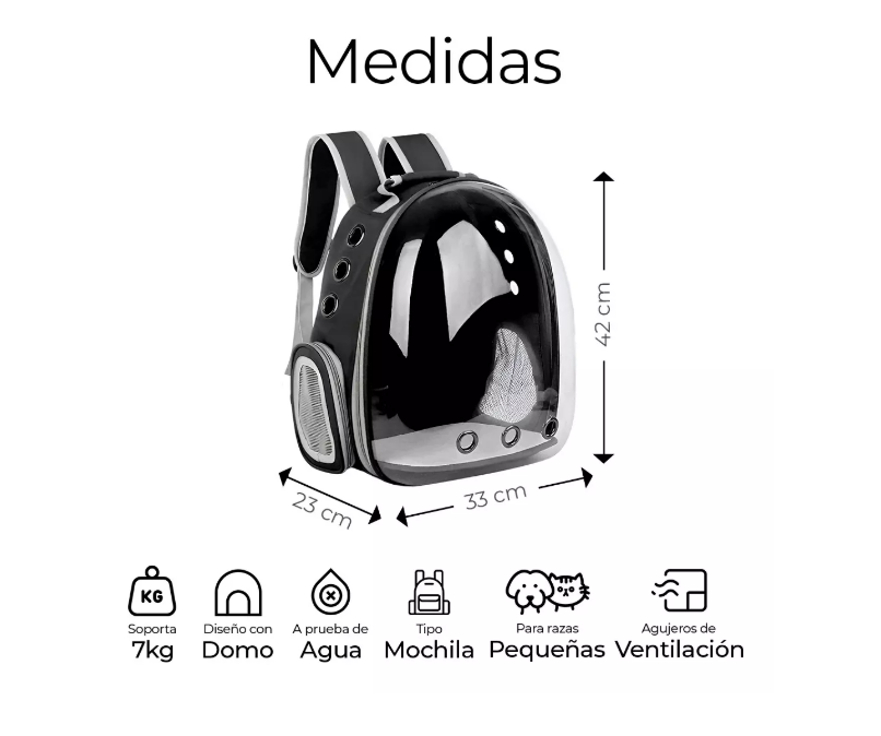 Foto 4 pulgar | Mochila Transportadora Raganet para Gato