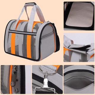 Foto 4 | Bolsa De Mascotas Plegable Transportadora Eo Safe Imports Esi-17810 Gris