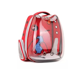 Foto 2 | Mochila Tipo Burbuja con Diseño de Orejitas de Gato Roja