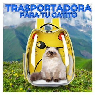 Foto 4 | Mochila Tipo Burbuja con Diseño de Orejitas de Gato Roja