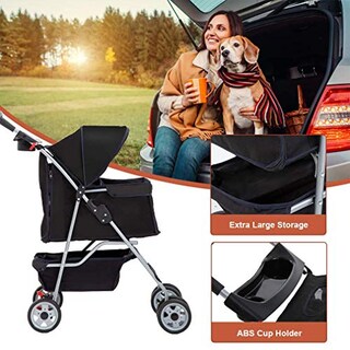 Foto 4 | Transportín Plegable De Viaje Bestpet Stroller Para Gatos Y Perros - Venta Internacional.