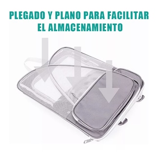 Foto 4 | Mochila Transportadora Para Mascotas Para Gatos Y Perros Gris