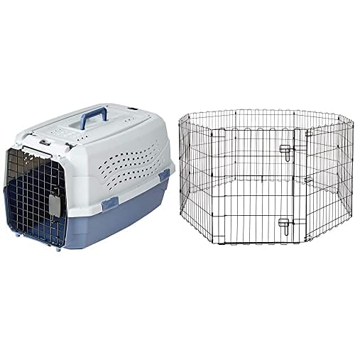 Transportín De Viaje Para Mascotas Amazon Basics De Dos Puertas Con Carga Superior, 60 X 60 X 30 Cm - Venta Internaci