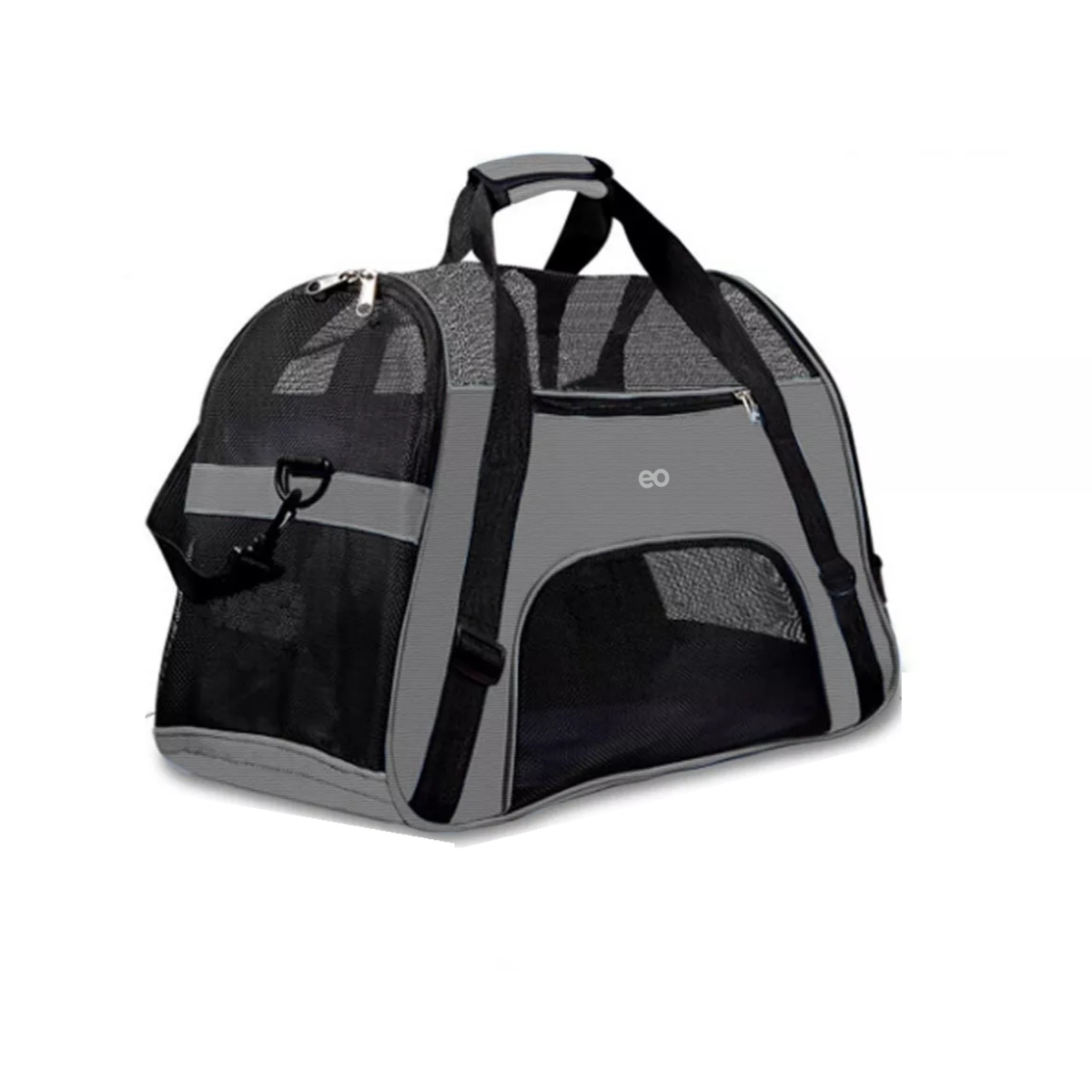 Transportadora Para Perro Gatos Viaje Mascota Bolsa Portátil Eo Safe Imports Esi-12197-1 Gris