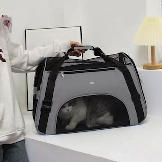 Foto 3 | Transportadora Para Perro Gatos Viaje Mascota Bolsa Portátil Eo Safe Imports Esi-12197-1 Gris
