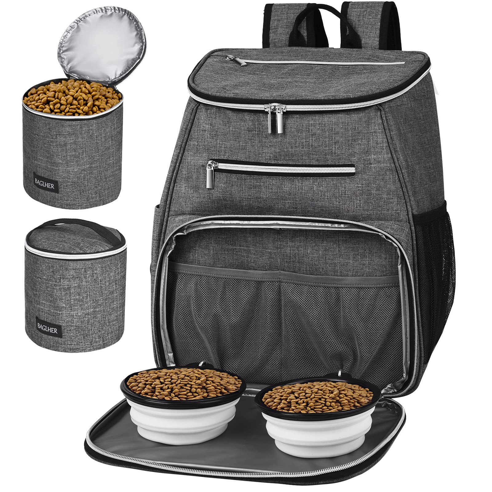 Bolsa De Viaje Para Perros Baglher Airline Approved, Gris - Venta Internacional.
