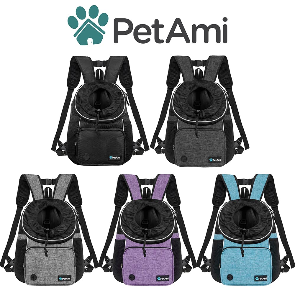 Foto 7 | Mochila Frontal Para Perros Petami, Ajustable, Negra, 6,8 Kg - Venta Internacional.