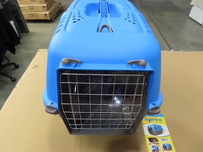 Foto 3 | Transportín Para Mascotas Midwest Homes Para Mascotas Con Lados Rígidos, Azul - Venta Internacional.