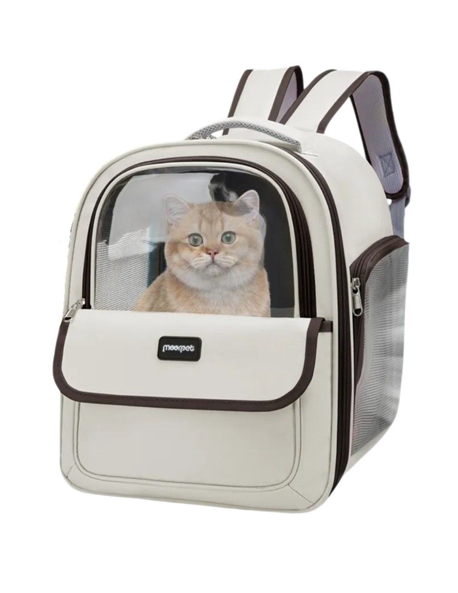 Foto 4 | Mochila Transportadora Para Perros Gatos Pequeña + Gratis Termo Güish De Regalo