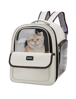 Foto 4 | Mochila Transportadora Para Perros Gatos Pequeña + Gratis Termo Güish De Regalo