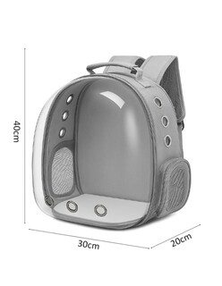 Foto 3 | Mochila Transportadora Para Gato Color Gris + Gratis Termo Güish De Regalo