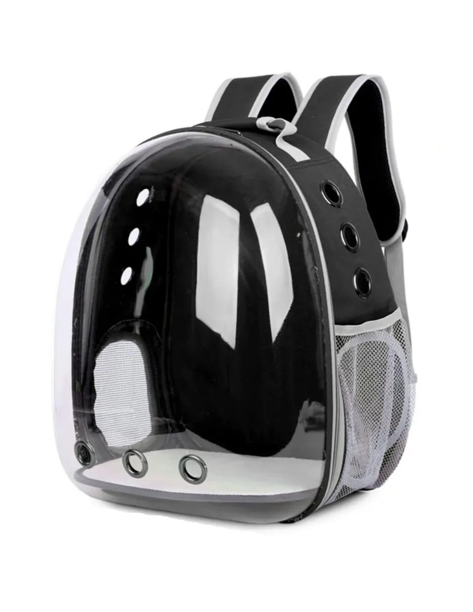 Foto 3 pulgar | Mochila Transportadora Para Mascota Negro + Gratis Termo Güish De Regalo