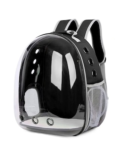Foto 2 | Mochila Transportadora Para Mascota Negro + Gratis Termo Güish De Regalo