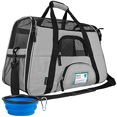 Foto 1 | Transportín De Viaje Para Mascotas Petami Premium Airline, Color Gris - Venta Internacional.