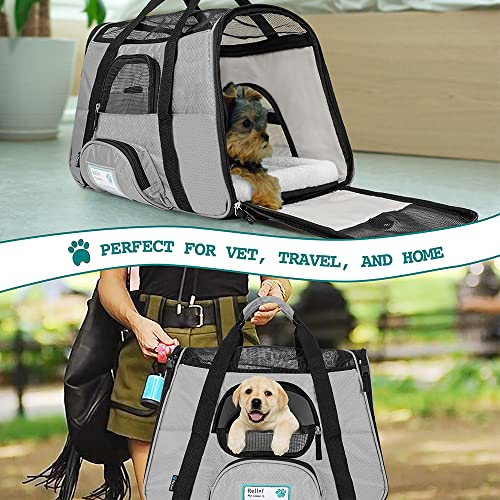 Foto 7 | Transportín De Viaje Para Mascotas Petami Premium Airline, Color Gris - Venta Internacional.