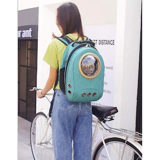 Foto 2 | Mochila Transportadora Para Mascotas Sanlin Beans Deluxe Para Gatos Pequeños - Venta Internacional.
