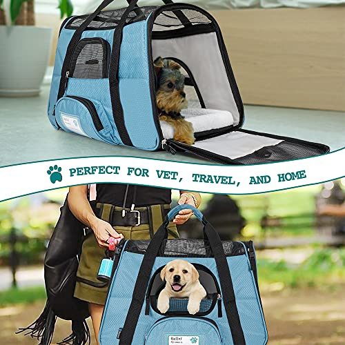 Foto 8 pulgar | Transportín Para Mascotas Petami Premium Airline, Aprobado Por La Aerolínea, Azul - Venta Internacional.