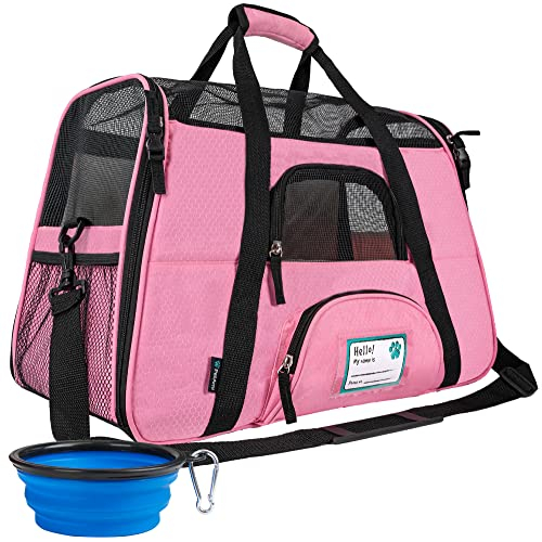 Foto 1 | Transportín De Viaje Para Mascotas Petami Premium Con Lados Blandos, Tamaño Pequeño, Color Rosa - Venta Internacional.