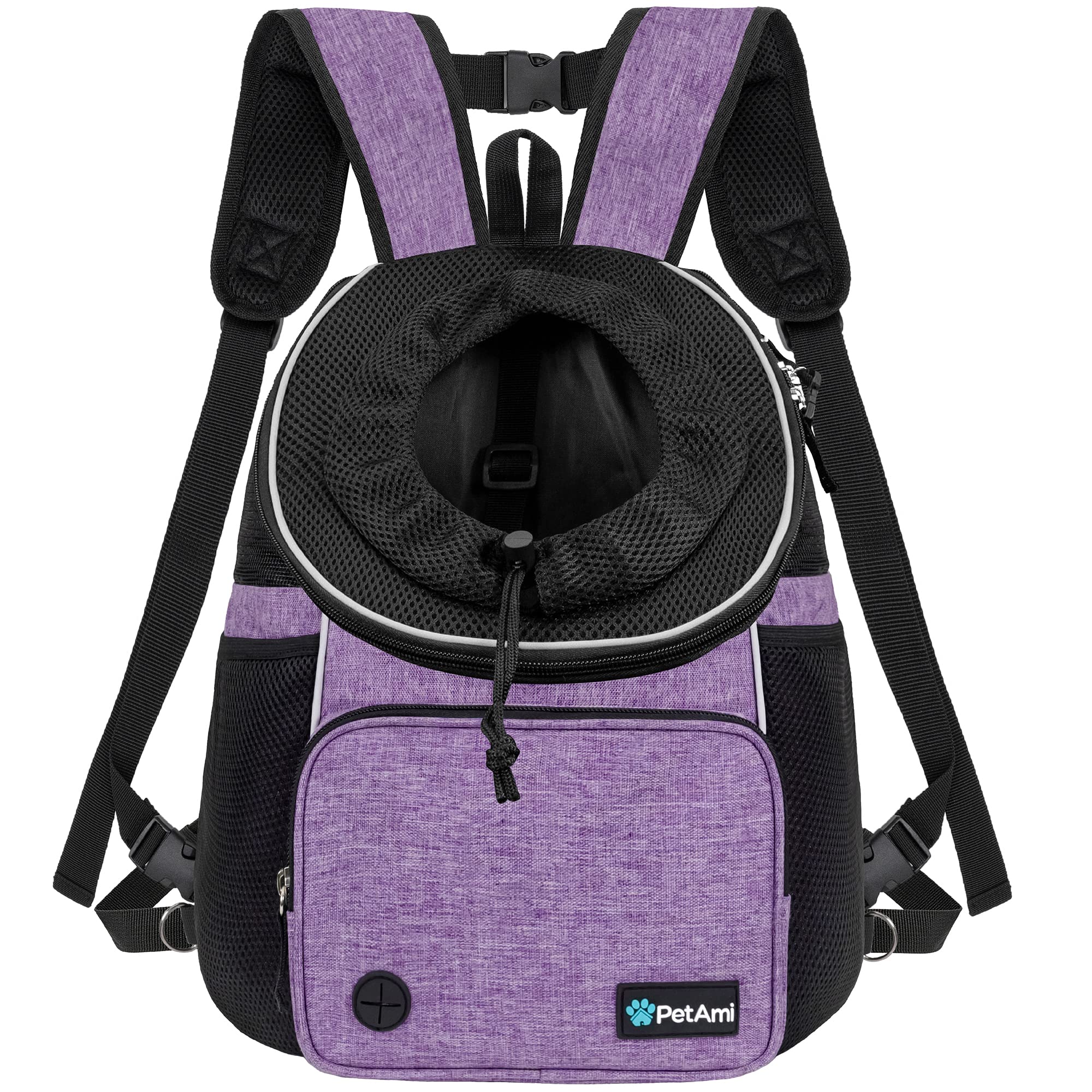 Foto 2 pulgar | Mochila Frontal Para Perros Petami Purple Para 4,5 Kg - Venta Internacional.