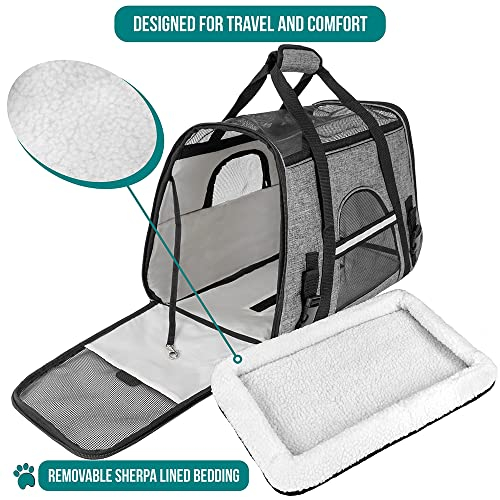 Foto 5 pulgar | Transportín De Viaje Para Mascotas Petami Premium Con Lados Blandos Para Mascotas Pequeñas - Venta Internacional.