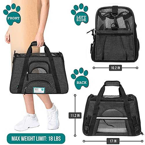 Foto 2 | Transportín De Viaje Para Mascotas Petami Premium Con Lados Blandos Para Mascotas Pequeñas - Venta Internacional.