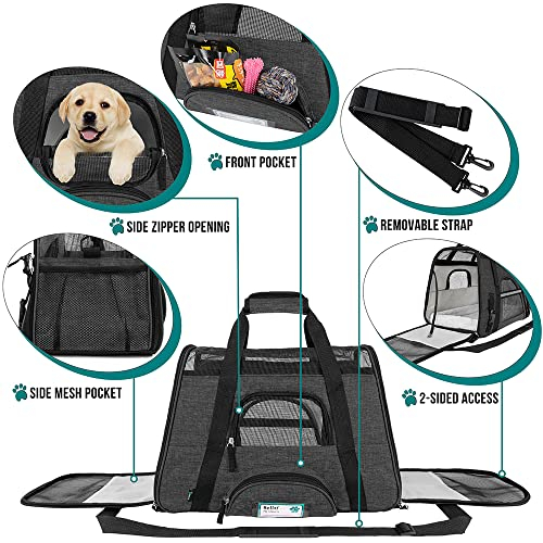Foto 3 | Transportín De Viaje Para Mascotas Petami Premium Con Lados Blandos Para Mascotas Pequeñas - Venta Internacional.