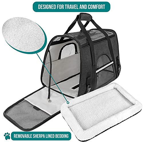 Foto 5 pulgar | Transportín De Viaje Para Mascotas Petami Premium Con Lados Blandos Para Mascotas Pequeñas - Venta Internacional.