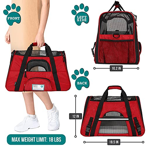 Foto 3 pulgar | Transportín Para Mascotas Petami Premium Aprobado Por La Aerolínea Rojo - Venta Internacional.