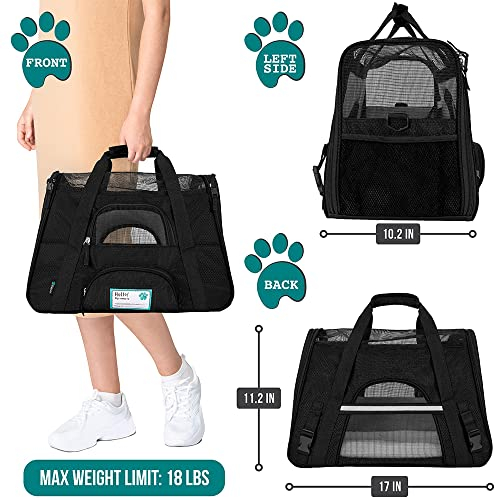 Foto 2 | Transportín De Viaje Para Mascotas Petami Premium Con Lados Blandos Para Pequeñas Y Medianas - Venta Internacional.