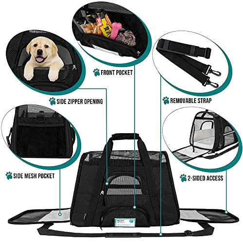 Foto 3 | Transportín De Viaje Para Mascotas Petami Premium Con Lados Blandos Para Pequeñas Y Medianas - Venta Internacional.