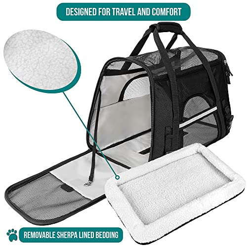 Foto 5 pulgar | Transportín De Viaje Para Mascotas Petami Premium Con Lados Blandos Para Pequeñas Y Medianas - Venta Internacional.