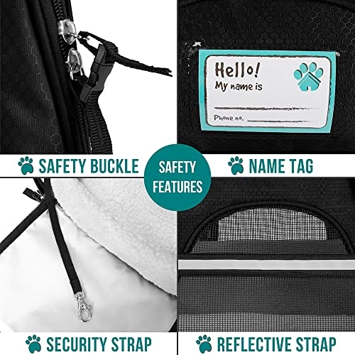 Foto 5 | Transportín De Viaje Para Mascotas Petami Premium Con Lados Blandos Para Pequeñas Y Medianas - Venta Internacional.
