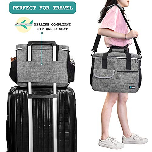 Foto 3 | Bolsa De Viaje Petami Dog, Aprobada Por La Aerolínea, Color Gris - Venta Internacional.