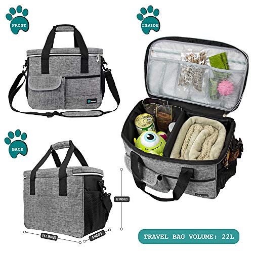 Foto 6 pulgar | Bolsa De Viaje Petami Dog, Aprobada Por La Aerolínea, Color Gris - Venta Internacional.