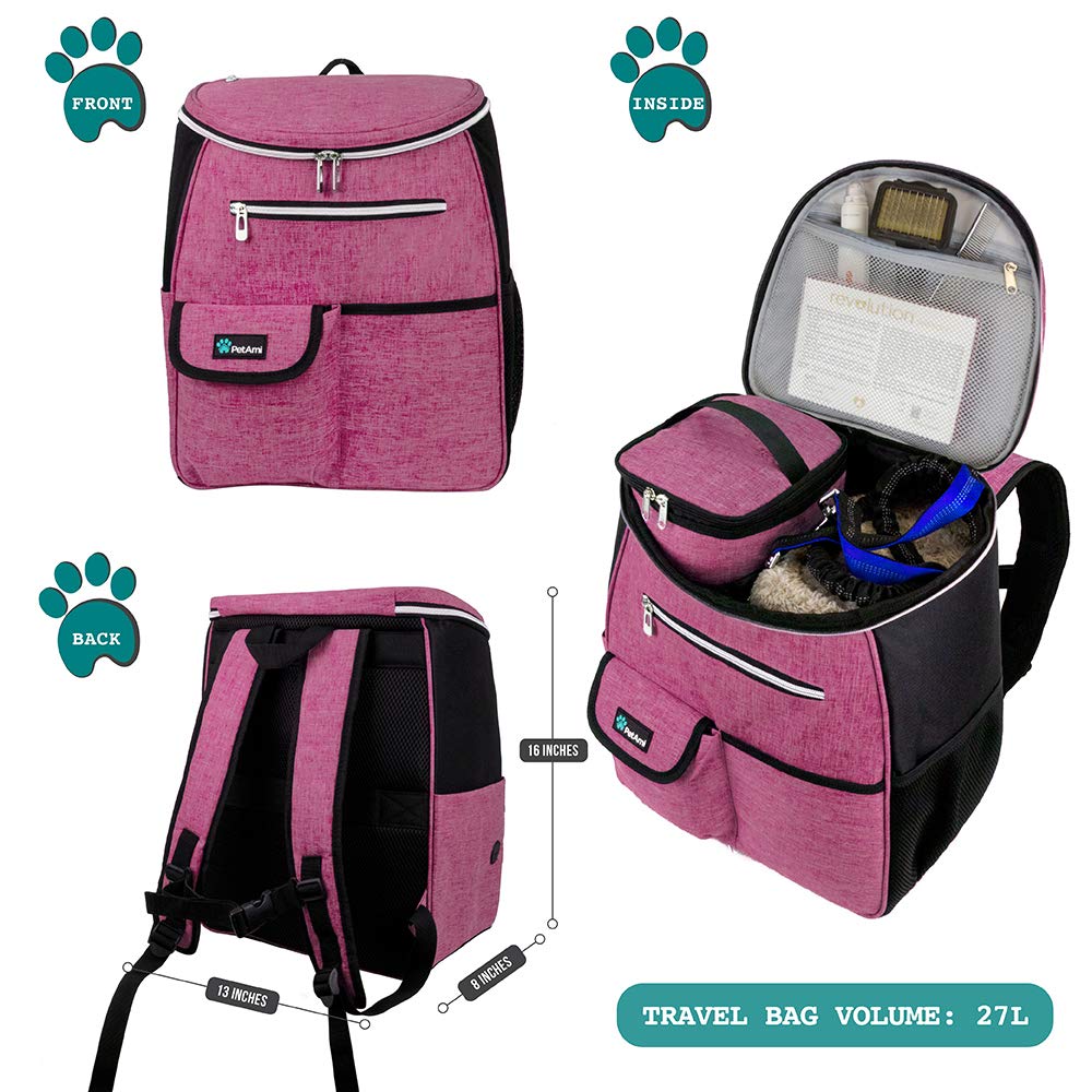 Foto 3 pulgar | Mochila De Viaje Para Perros Aprobada Por Petami Airline, Rosa - Venta Internacional.