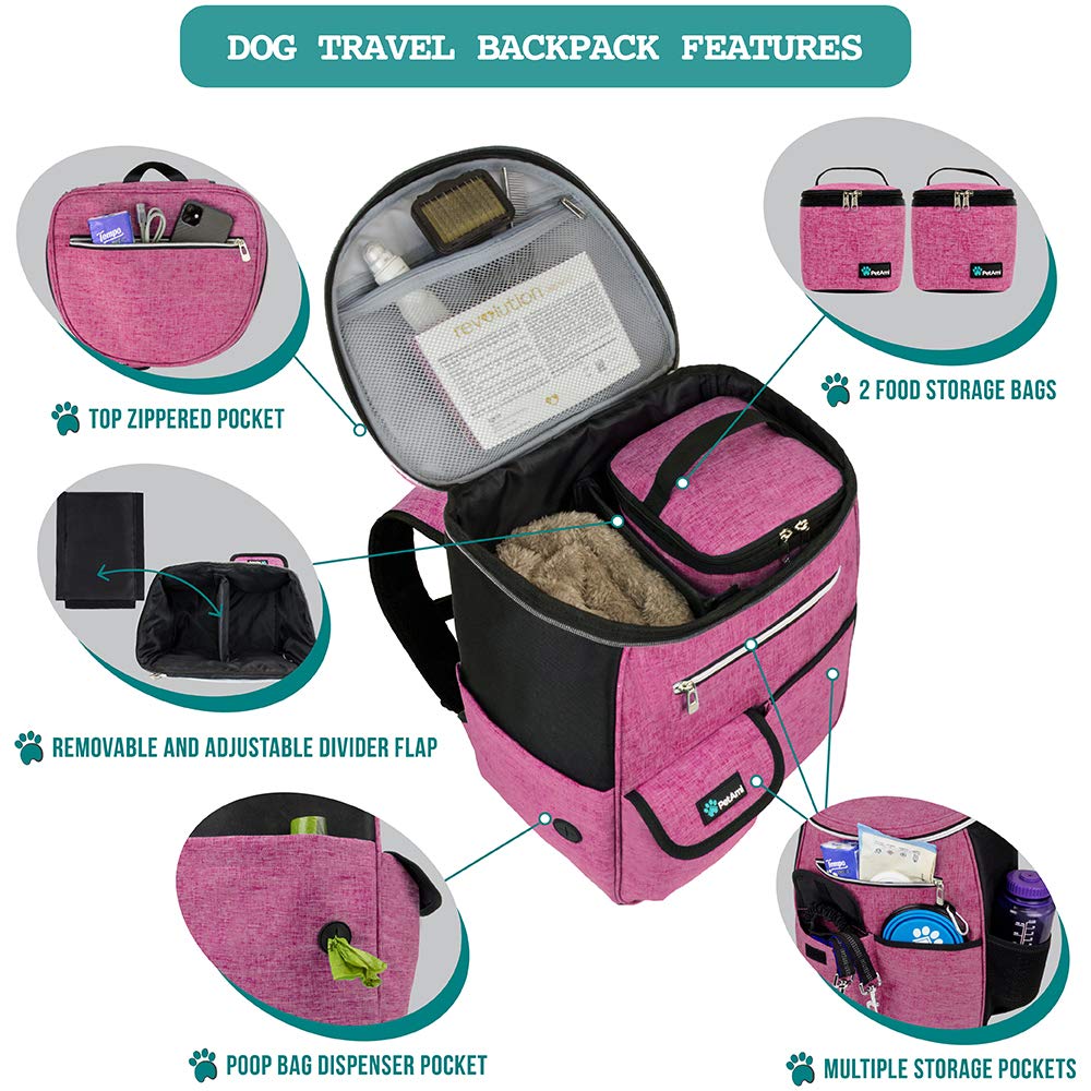 Foto 3 | Mochila De Viaje Para Perros Aprobada Por Petami Airline, Rosa - Venta Internacional.
