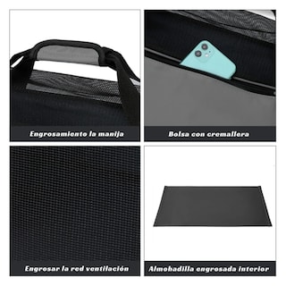 Foto 4 | Transportadora Mascota Bolsa Portátil Belug, Negro Gris