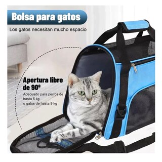 Foto 5 | Transportadora Mascota Bolsa Portátil Belug, Negro Gris