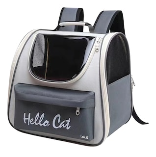 Foto 1 | Mochila Back Pack Lab.g Transportadora Gato Perro Mascota Pequeña Gris