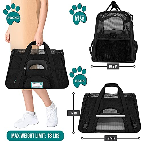Foto 3 pulgar | Transportín Para Mascotas Petami Premium Airline Aprobado Por La Aerolínea Soft-side - Venta Internacional.
