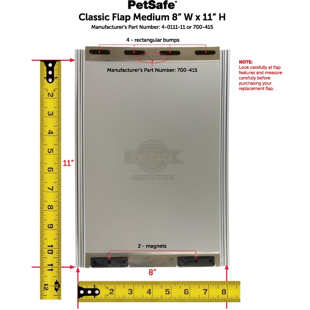Foto 3 pulgar | Tapa De Repuesto Para Puerta Clásica Para Mascotas Petsafe, Tamaño Mediano - Venta Internacional.