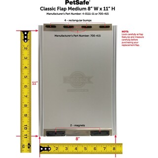 Foto 2 | Tapa De Repuesto Para Puerta Clásica Para Mascotas Petsafe, Tamaño Mediano - Venta Internacional.