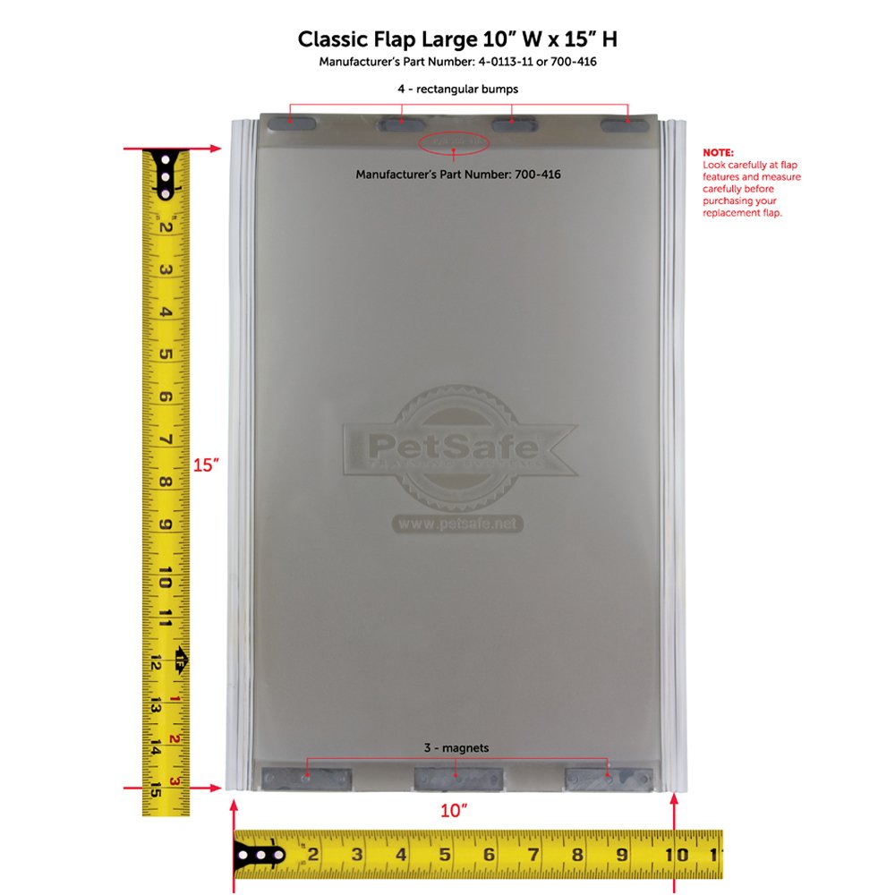 Foto 3 pulgar | Solapa De Repuesto Petsafe Classic Large Para Puertas Petsafe - Venta Internacional.