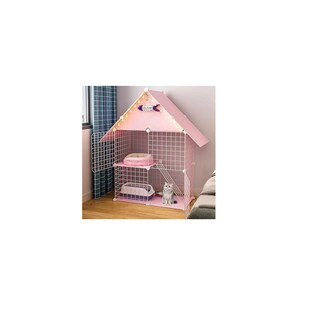 Foto 3 | Jaula Para Gatos De Interior Desmontable De Alambre De Metal Eo Safe Imports Esi-17140 Rosa