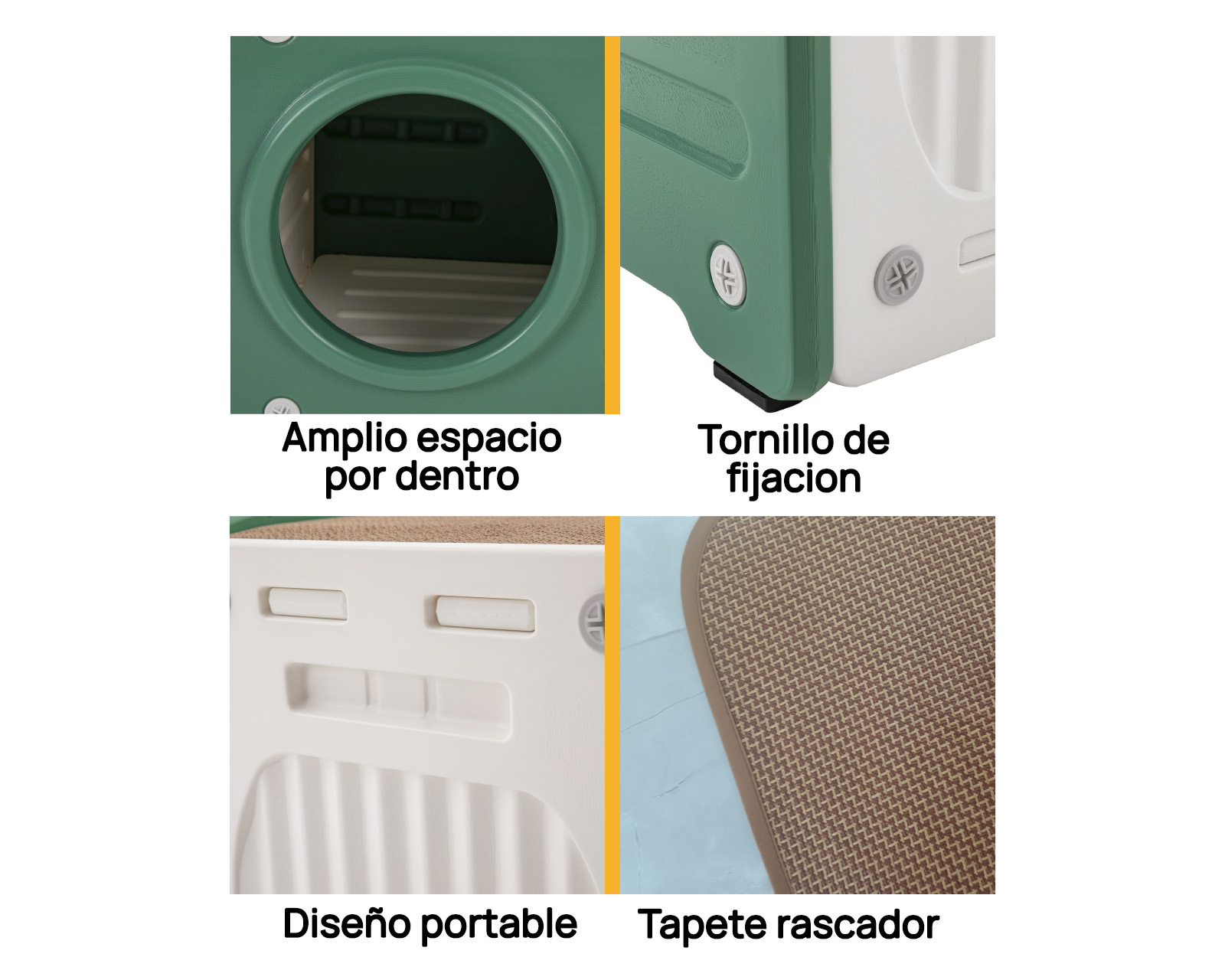 Foto 6 | Casa De Plástico Térmica Para Gato Con Rascador