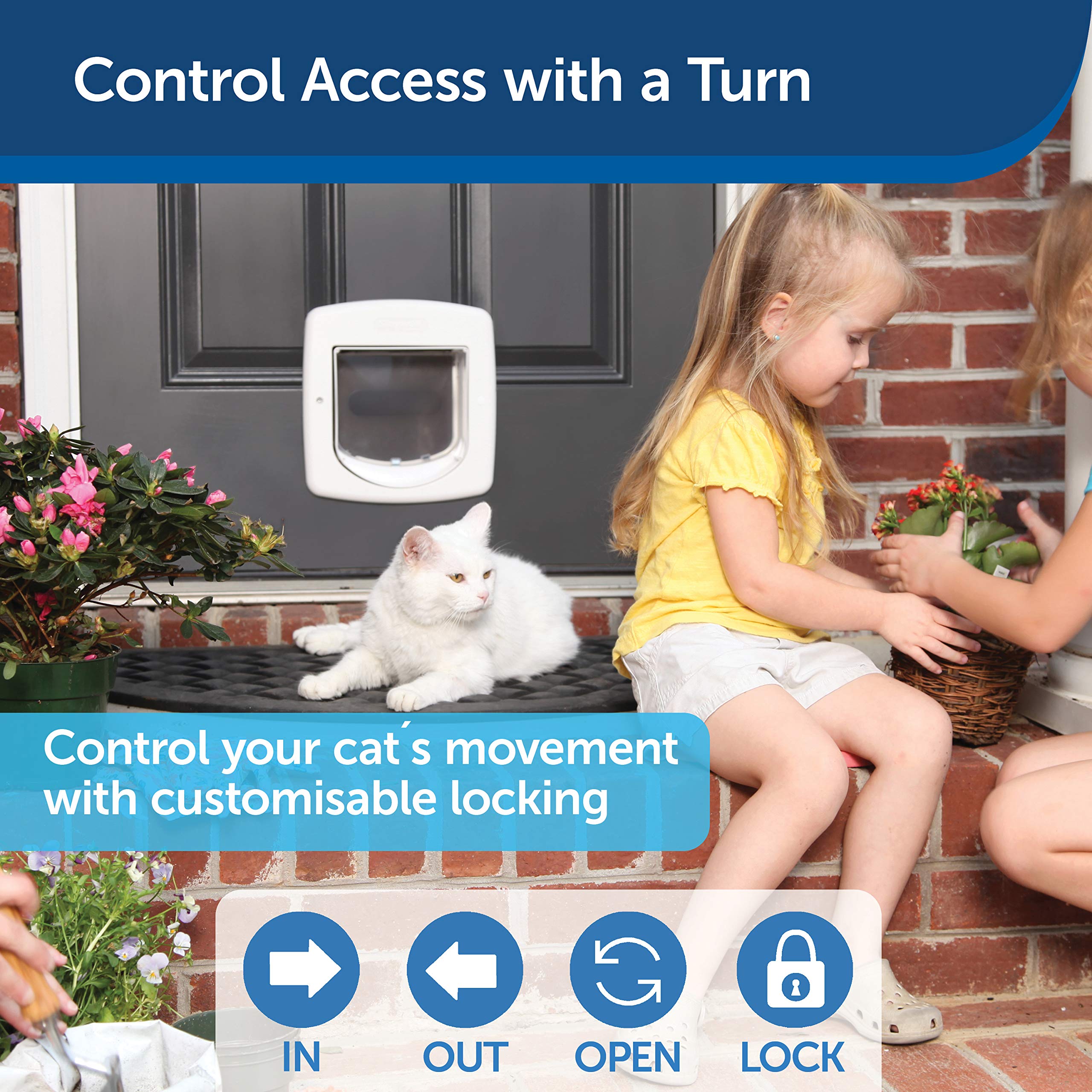 Foto 7 pulgar | Solapa Magnética Para Gatos Petsafe Deluxe Con Entrada Selectiva Y Cierre En 4 Direcciones - Venta Internacional.