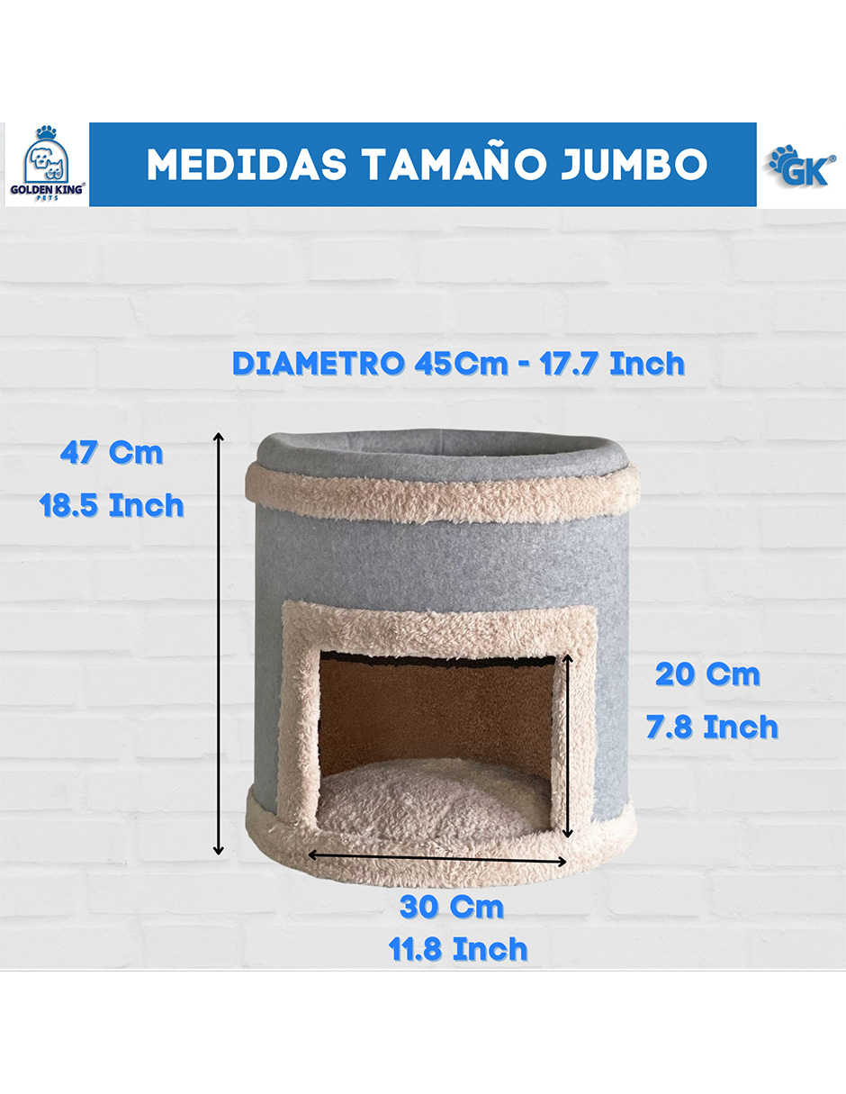 Foto 5 | Cama Rascador para Gatos Golden King 47 cm de Alto